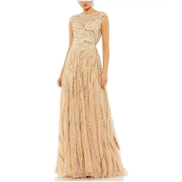 Mac Duggal Dresses & Skirts - Mac Duggal
Cap Sleeve Embellished Evening Gown